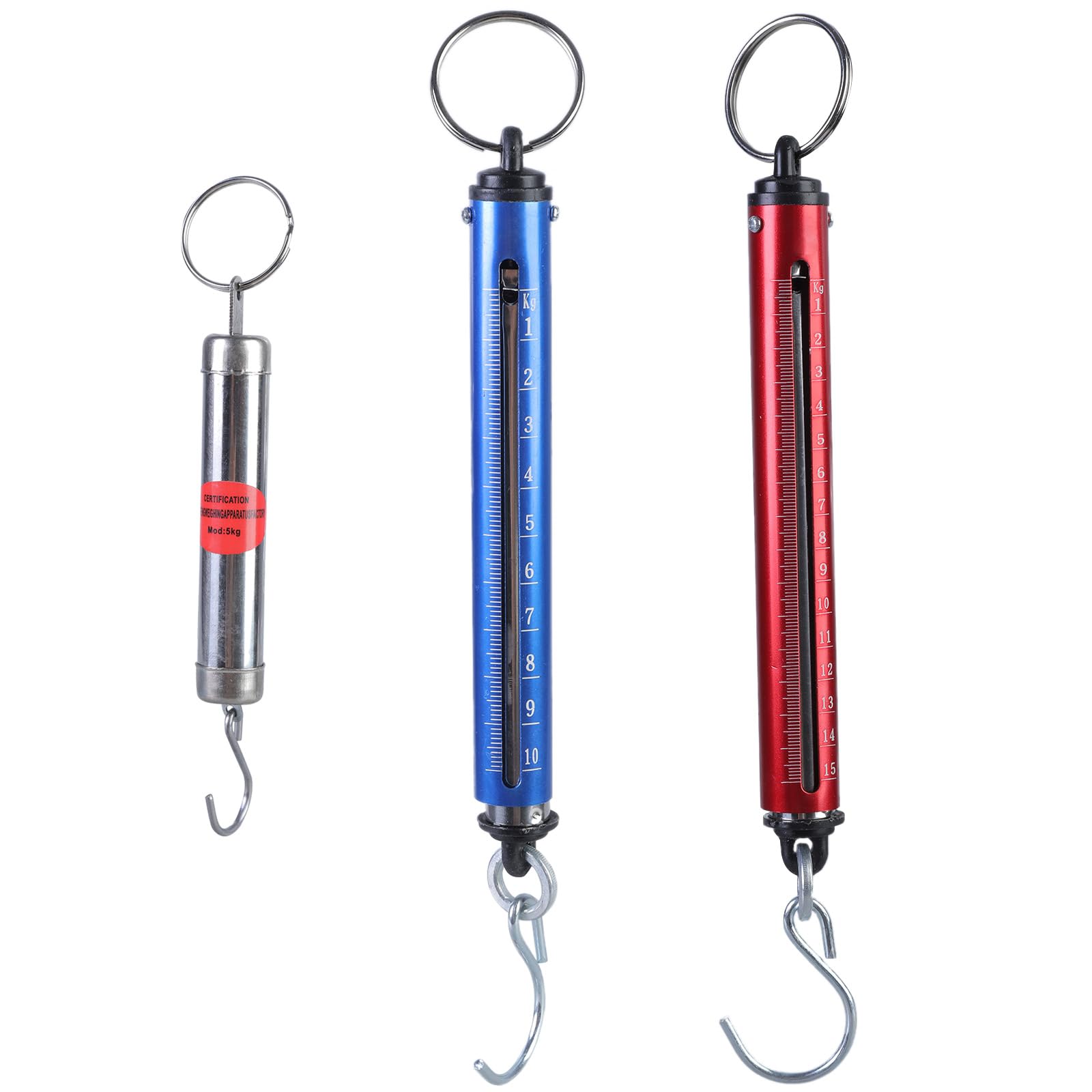 Bilance a molla meccaniche Bilance cilindriche Con ganci sospesi Dinamometro Per pesatura precisa da fino a 5 Kg/10 Kg/15 Kg
