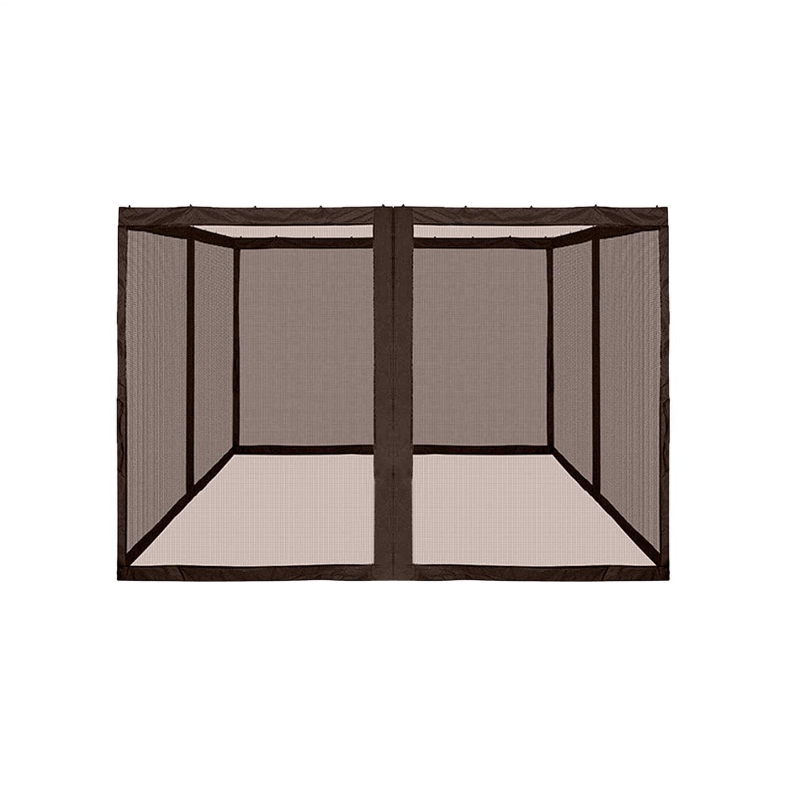 Zanzariera Patio Copertura 3,66 x 3,66 m Grande Pieghevole e Portatile | Rete da Patio per Esterni Per Uso Interno Ed Esterno In Casa, Camera Da , Giardino, Portico, Cortile E Viaggio
