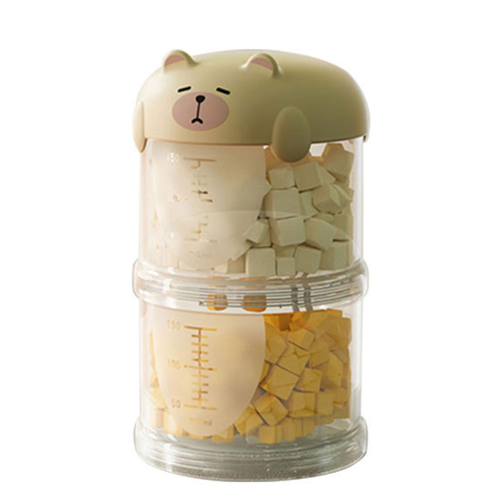 Qusinfc Visible Pet Treats Organizers Box with Tiered Design Leakproof Lid for Dry Food and Accessory Dog Cats Feeding Essential Pet Food Storage Container