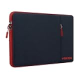 Hseok Laptop Case 15.6 Inch Sleeve, Shockproof Protective Water Repellent with Accessory Pocket,Compatible with Mac Pro 16 inch 2025-2019, Sleeve Bag for Most 15 15.6 16 Notebooks,Black&Red