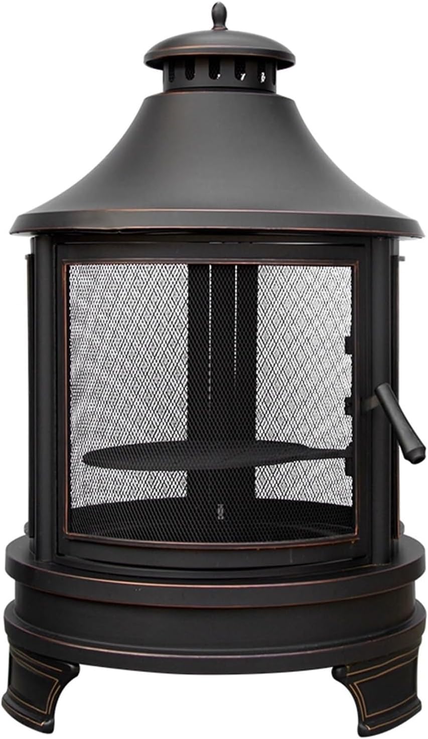 MELBIZOutdoor Portable Wood Stove, Detachable Multi-purpose Tent Stove, Fire Pot Stove, Oven Stove, Heating Stove Camping Picnic Travel Barbecue Black