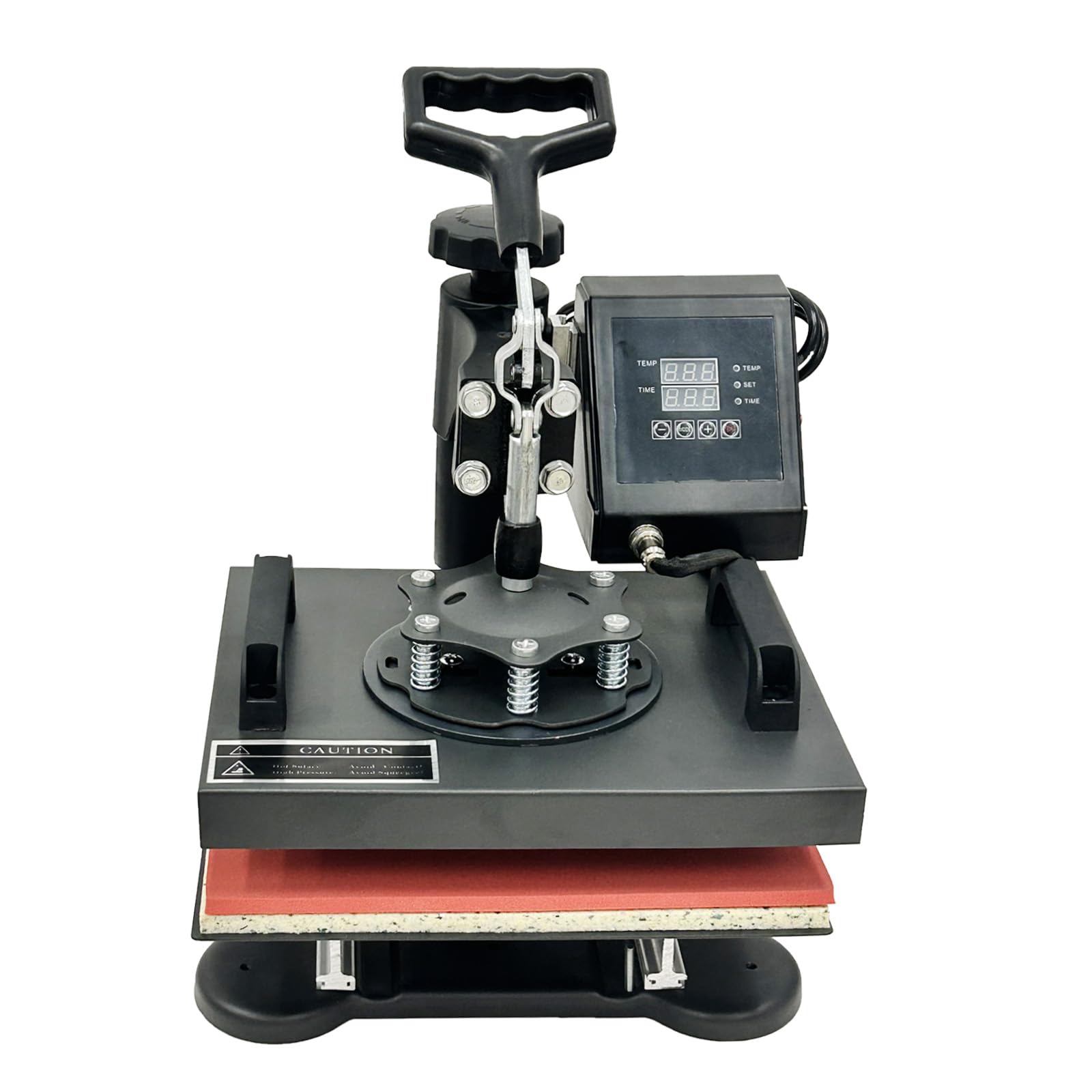 Transferpresse 25x30CM Hitzepresse Heißpresse Heat Press Machine Tassenpresse Textilpresse Mulitifunktional Sublimation Wärmepresse Maschine 360 Grad für T-Shirts