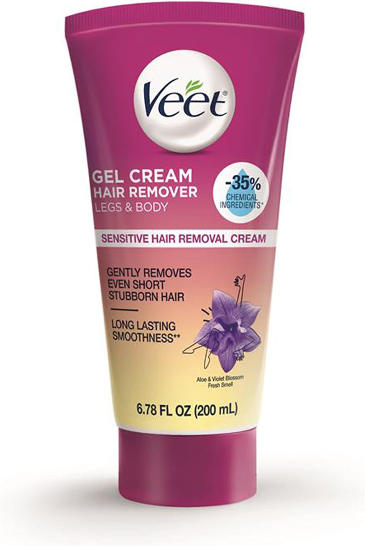 Fast Acting Gel Cream Hair Remover by Veet for Women - 6.78 oz Hair Remover