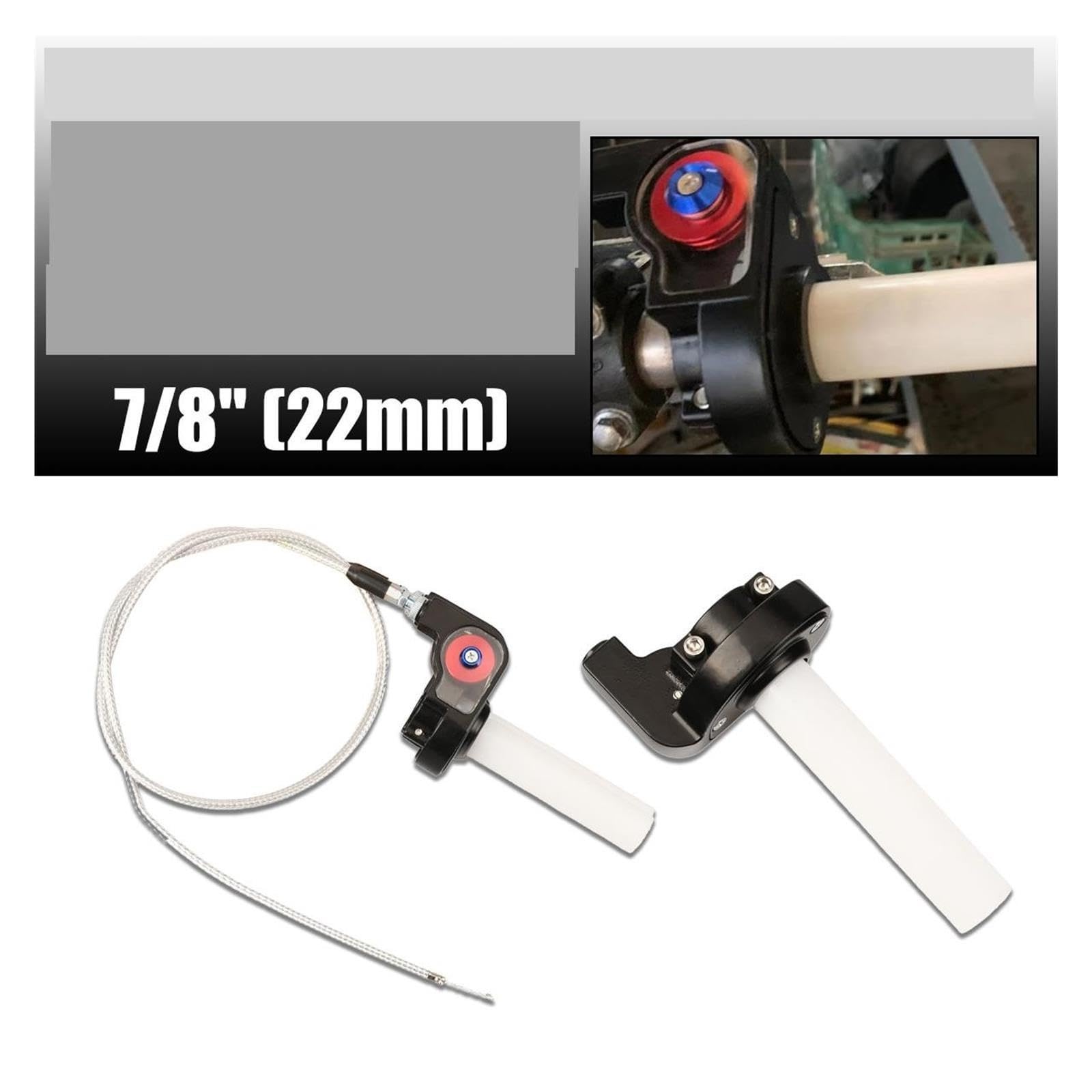 Acceleratore Universale Visiva 1/4 Con Rotazione Rapida E Cavo Da 1100 Mm