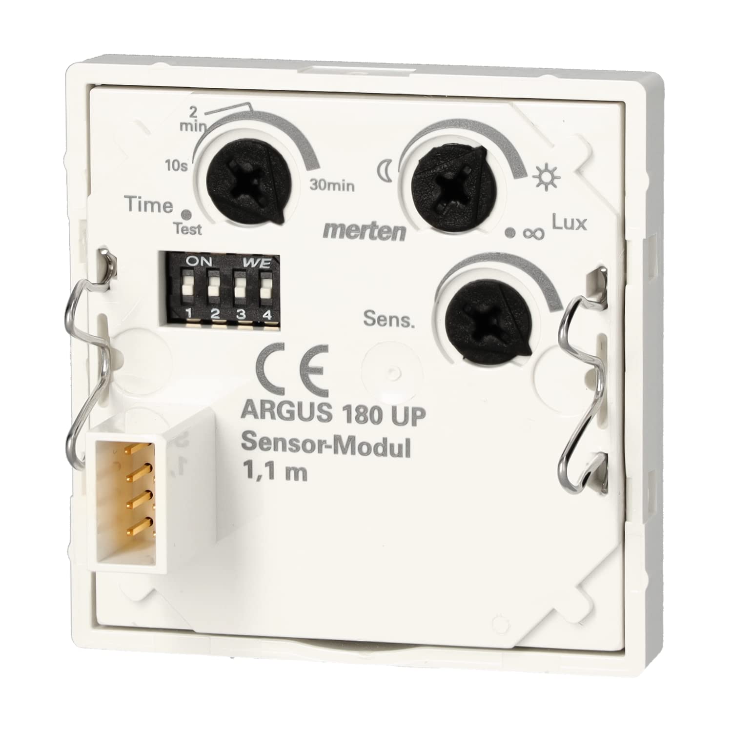 Schneider Electric Merten MEG5710-0319 Module capteur Argus 180 UP Système M Détecteur de Mouvement pour intérieur Blanc Polaire Brillant