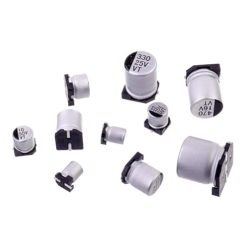 Miniatura 5 de BOJACK 10 valores 180 piezas 1uF  1000uF SMD aluminio condensadores electrolíticos surtido kit