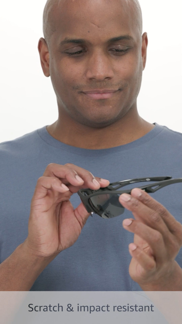 Amazon.com: IRONMAN Men's Excursion Sunglasses Wrap, Black, 63 mm