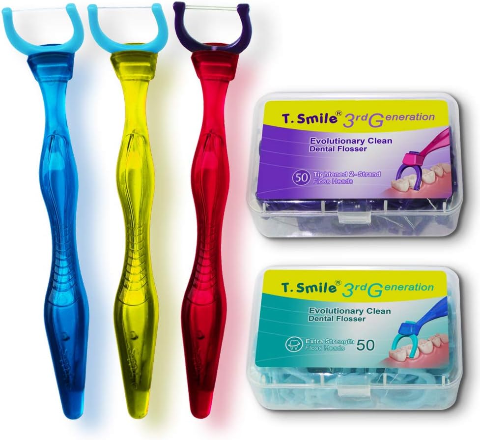 T.Smile Evolutionary Clean Dental Flossers, Kit of Handle(s) Plus