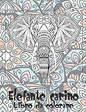 Elefante carino - Libro da colorare (Italian Edition)