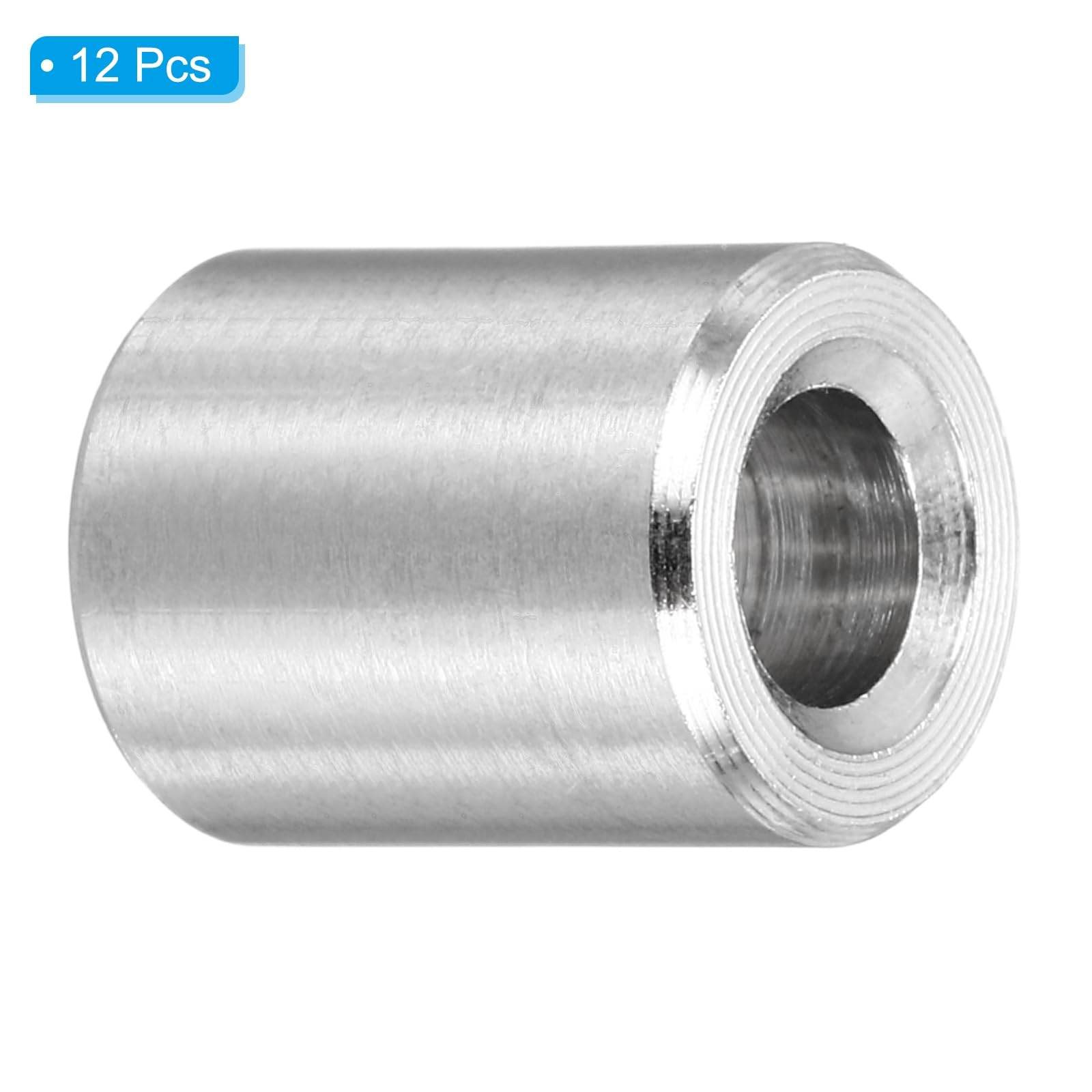 PATIKIL M4 Stainless Steel Spacers, 12Pcs Metal Spacer 4mm ID x 8mm OD x 11mm L Screw Standoff for 3/16" or M4 Screw - Image 3
