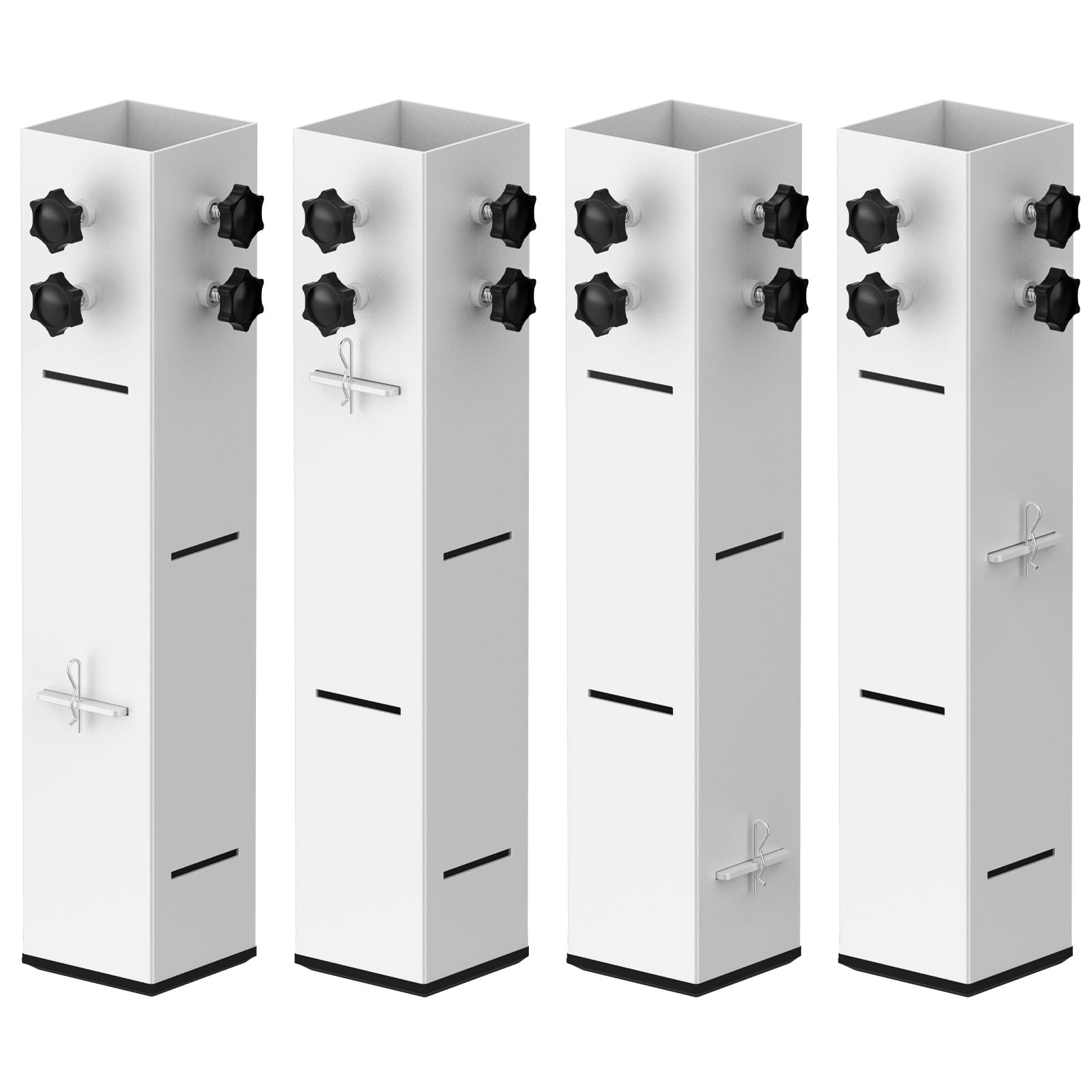 Fixirons 4 Pcs Carbon Steel Dorm Bed Risers Metal Bed Riser Tall Bed Riser