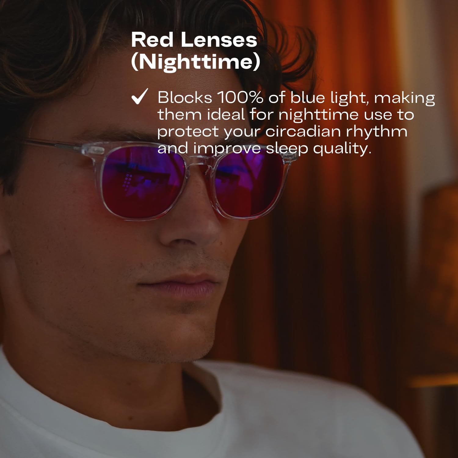 EMR-TEK Freya Lunettes de lumière bleue pour homme et femme, monture noire, verres jaunes, verres bloquant la lumière bleue pour un usage quotidien, aide à réduire les tensions et bleu naturel