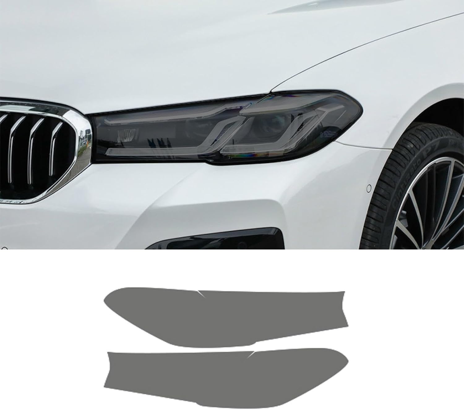 車のライトフィルムに適合するB&amp;MW 5シリーズ G30 G31 M5 フェイスリフト 2021 2022車のヘッドライトフ