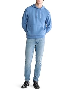 Calvin Klein Men's Monogram Logo Fleece Hoodie