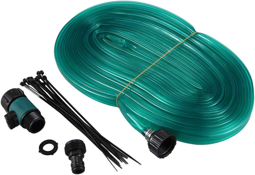 TBTBGXQ Trampoline Sprinkler, PVC Water Lawn Sprinkler 12M Water Spray Pipe with 3/4 Dental Connector for Children's Trampoline Water Park Home Garden