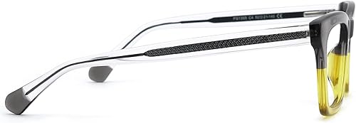 Miniatura 6 de Zeelool Marco de anteojos rectangulares vintage con lente transparente sin receta para hombres ZJGA210474