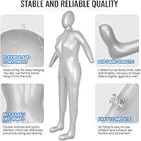 Vista 3 de Three T Inflatable Mannequin Women Female Girls Whole Body Full Body with Arms Head Torso
