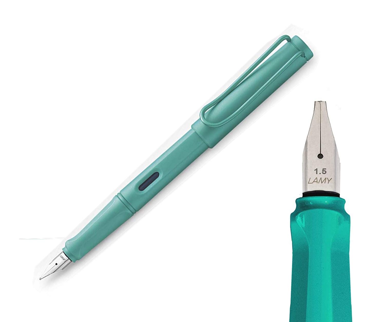 Lamy Safari Calligraphy Italic Fountain Pen Candy Aquamarine- Turquoise 2020 Limited Edition (1.5 Nib)