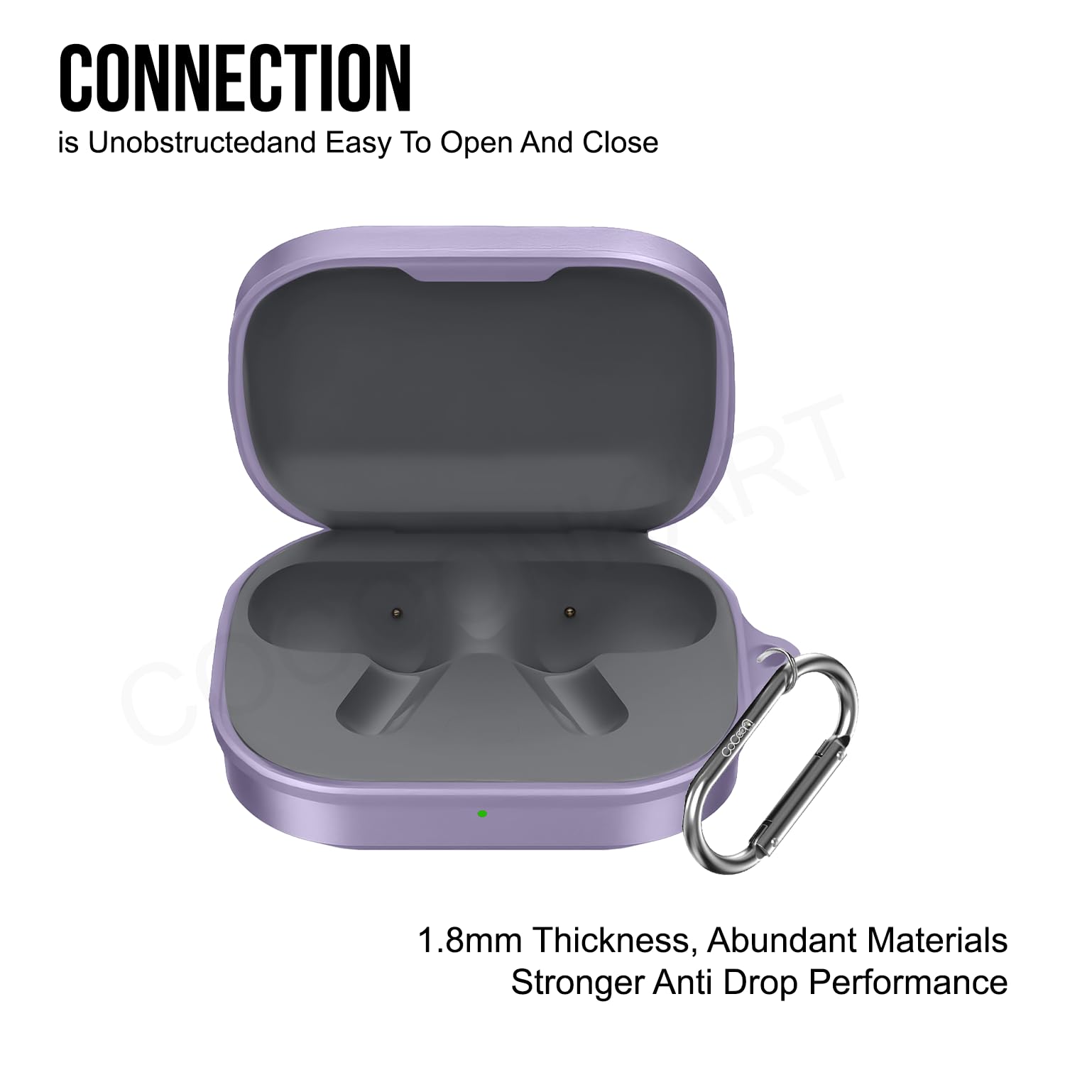 Soft Silicone Case Cover Compatible for Realme Buds Air 8 (Master Purple) — Amazon image 4