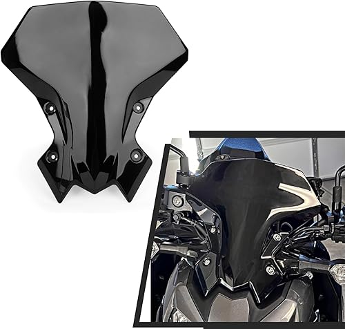 Parabrisas psler para Z900, deflector de viento delantero para Z900 2020-2022, negro