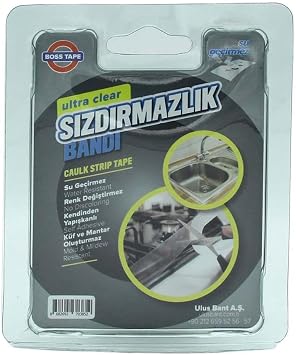 Boss Tape Ankastre Ocaklar İçin Ocak Kenar Şeffaf Sızdırmaz Bant 30mmx3Mt