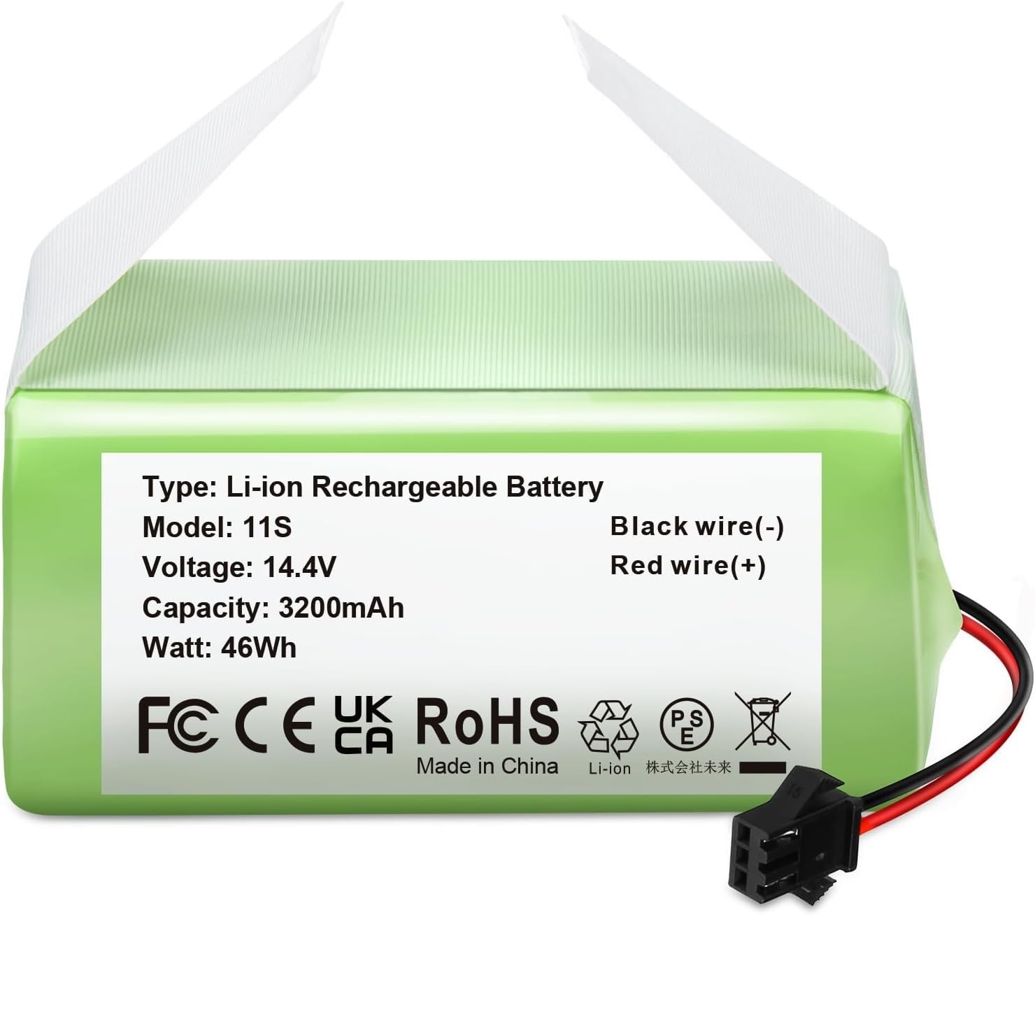 GIBAN Replacement Battery 14.4V 3200mAh Li-ion Battery Compatible with N79 N79S DN622 and For Eufy RoboVac 11,11S,12,15C,15T,35C,G10 Hybrid