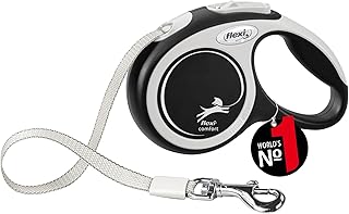 flexi® Comfort XS Gurt 3 m schwarz, Roll-Leine für Hunde bis 12 kg