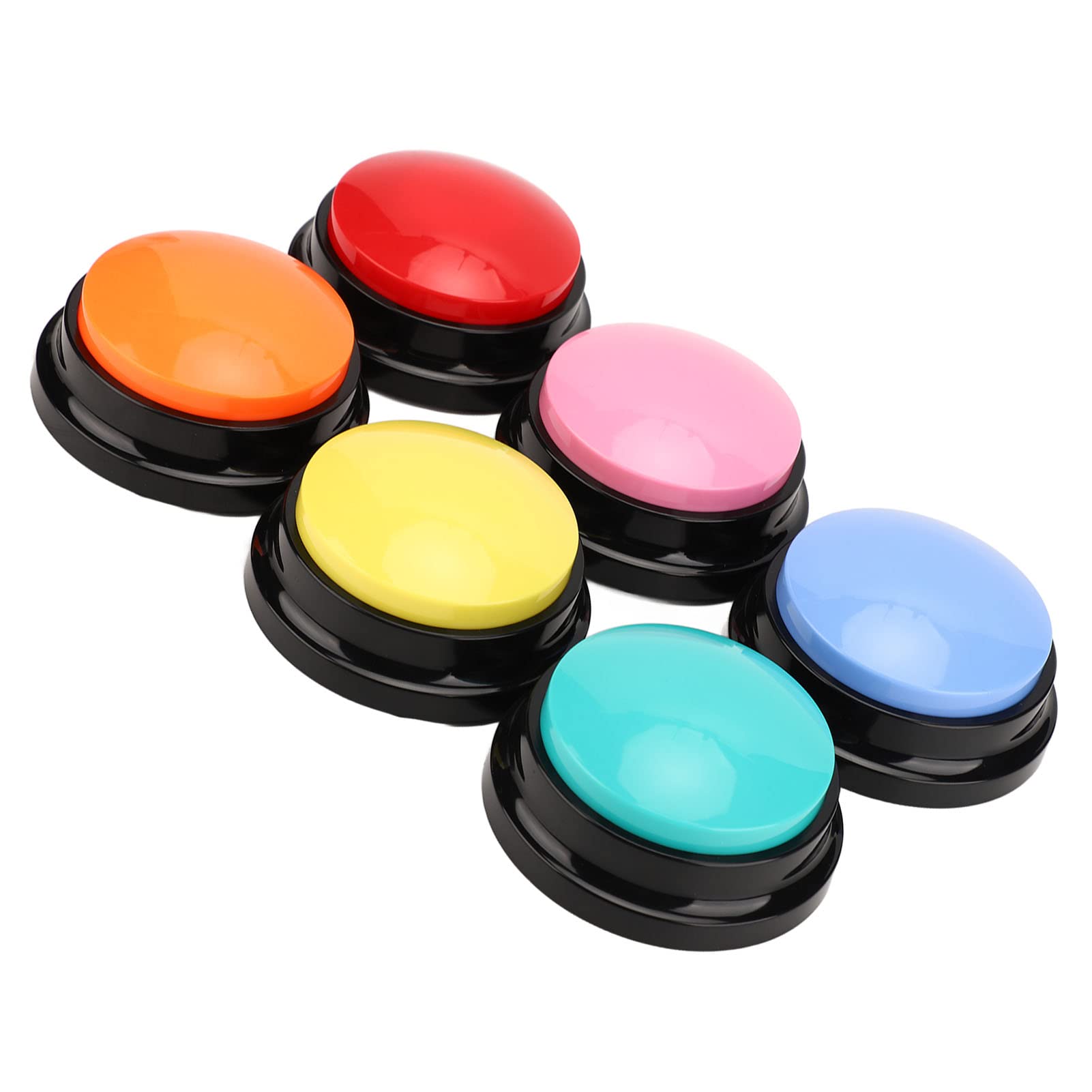 Boutons Enregistrables pour Chiens, 6 Boutons Parlants Colorés, Enregistrement et Lecture de 30 Secondes, Formation à la Communication des Animaux de Compagnie