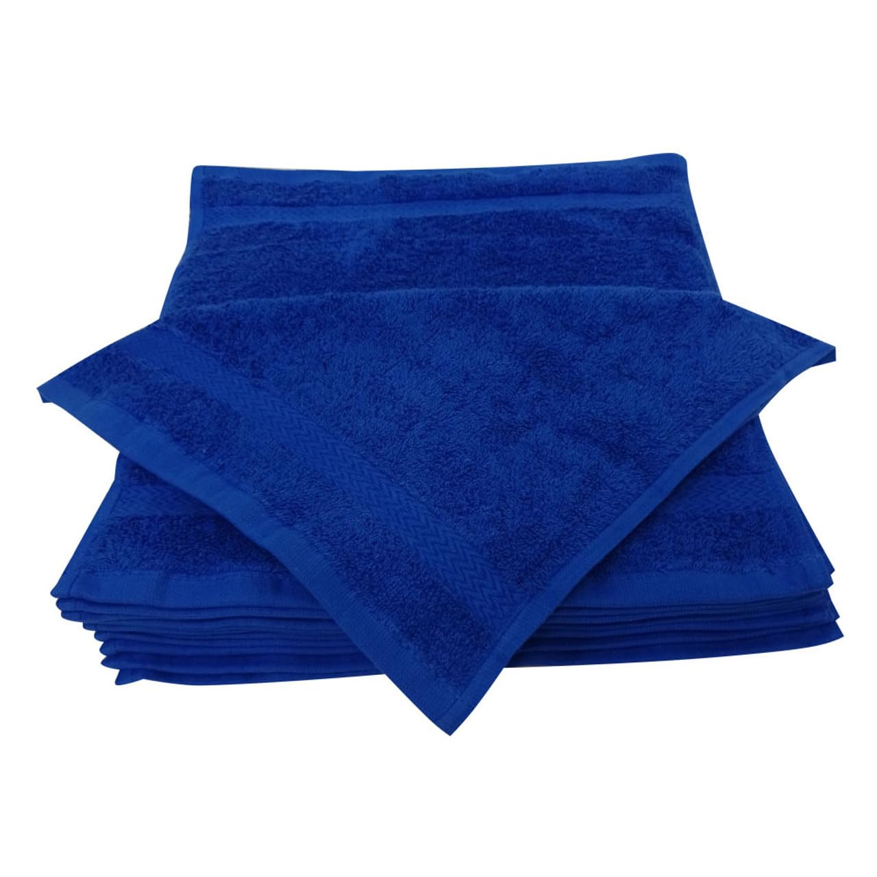 Wash Cloths (Royal Blue) Sold in PKG of 12 Size 13 x 13 Ring Spun Cotton, Soft, Absorbent, Durable – Multi-Color Options Available – Face & Body Towels for Bathroom, Gym, Spa
