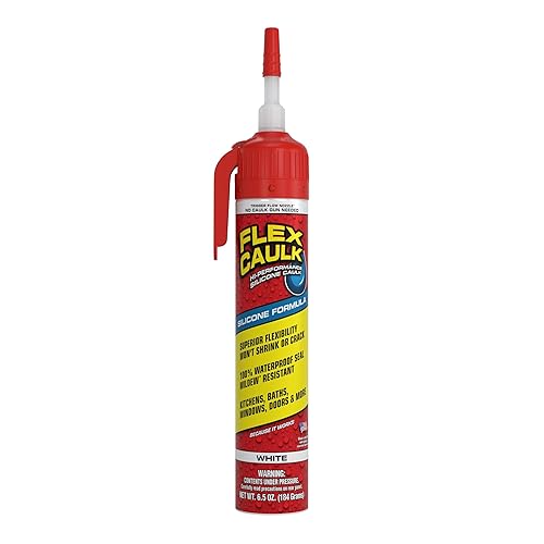 Flex Caulk, Silicone, Waterproof & Weatherproof Sealant, Strong, Indoor, Outdoor,