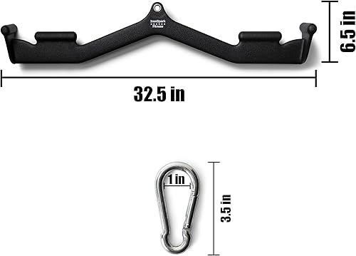 Miniatura 2 de IronSpark Fitness Accesorios para máquina de cable, accesorios de cable para gimnasio, accesorio de tracción de tríceps, barra de tríceps, barra de
