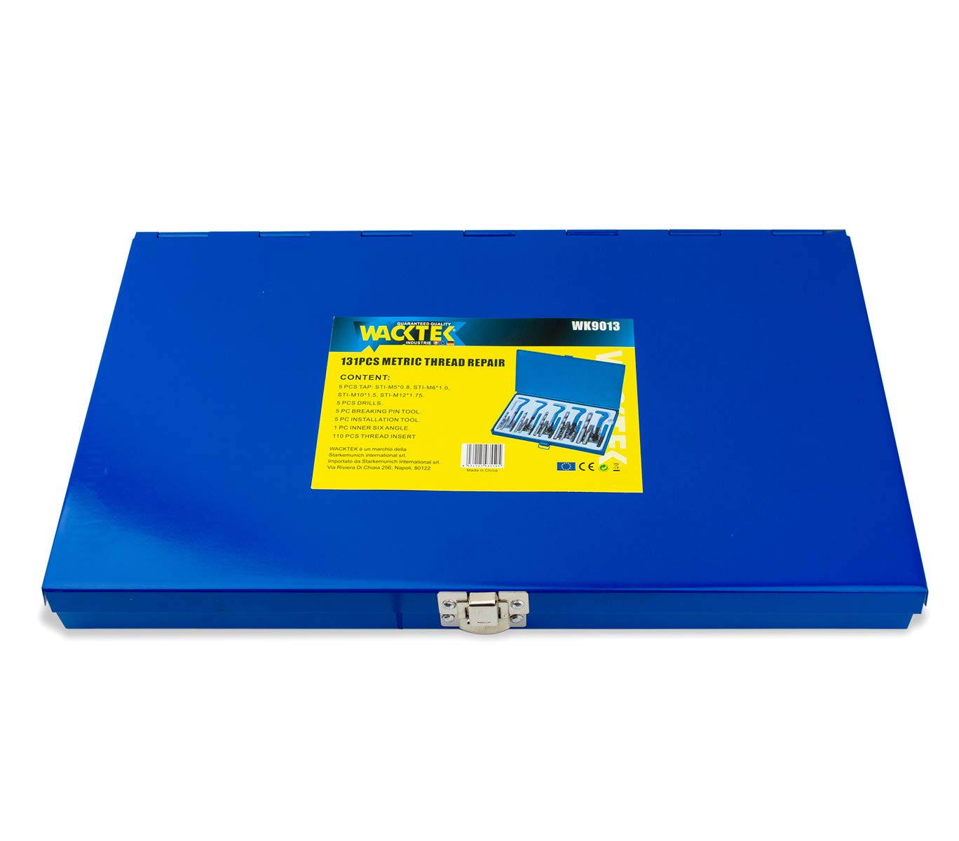 Kit riparazione filetti 131 pz elicoidi maschi ripristina filettature in valigetta MWS