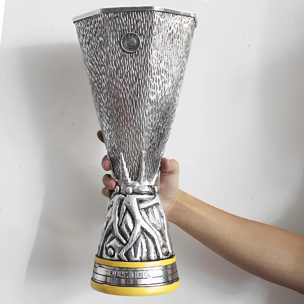 Resina Trofeos Ganador Europa Football League Réplica Plata Trofeo Copa de Campeones de Clubes de Fútbol/44Cm
