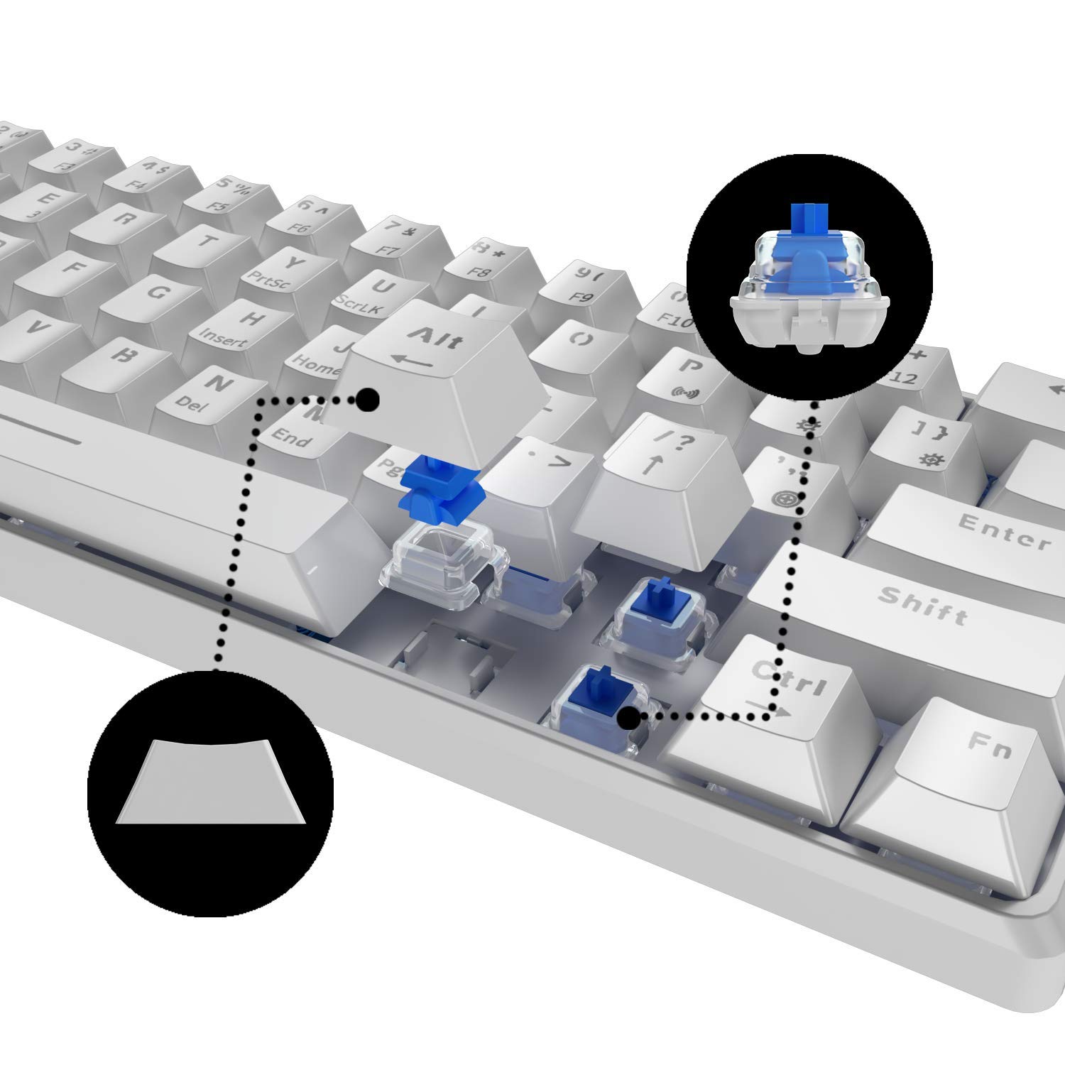 マリオ仕様 ファミコン仕様？ WENRUI 日本語メカニカルキーボード キー交換 マリオ仕様 ファミコン仕様？ WENRUI 日本語メカニカル