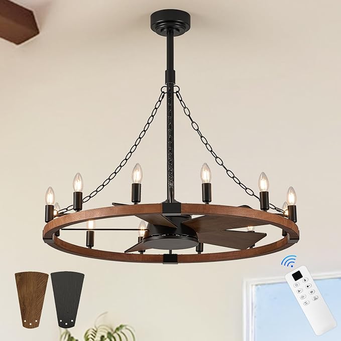 Ventilador de Techo 35.4 in Con Luz y Control Remoto 110V