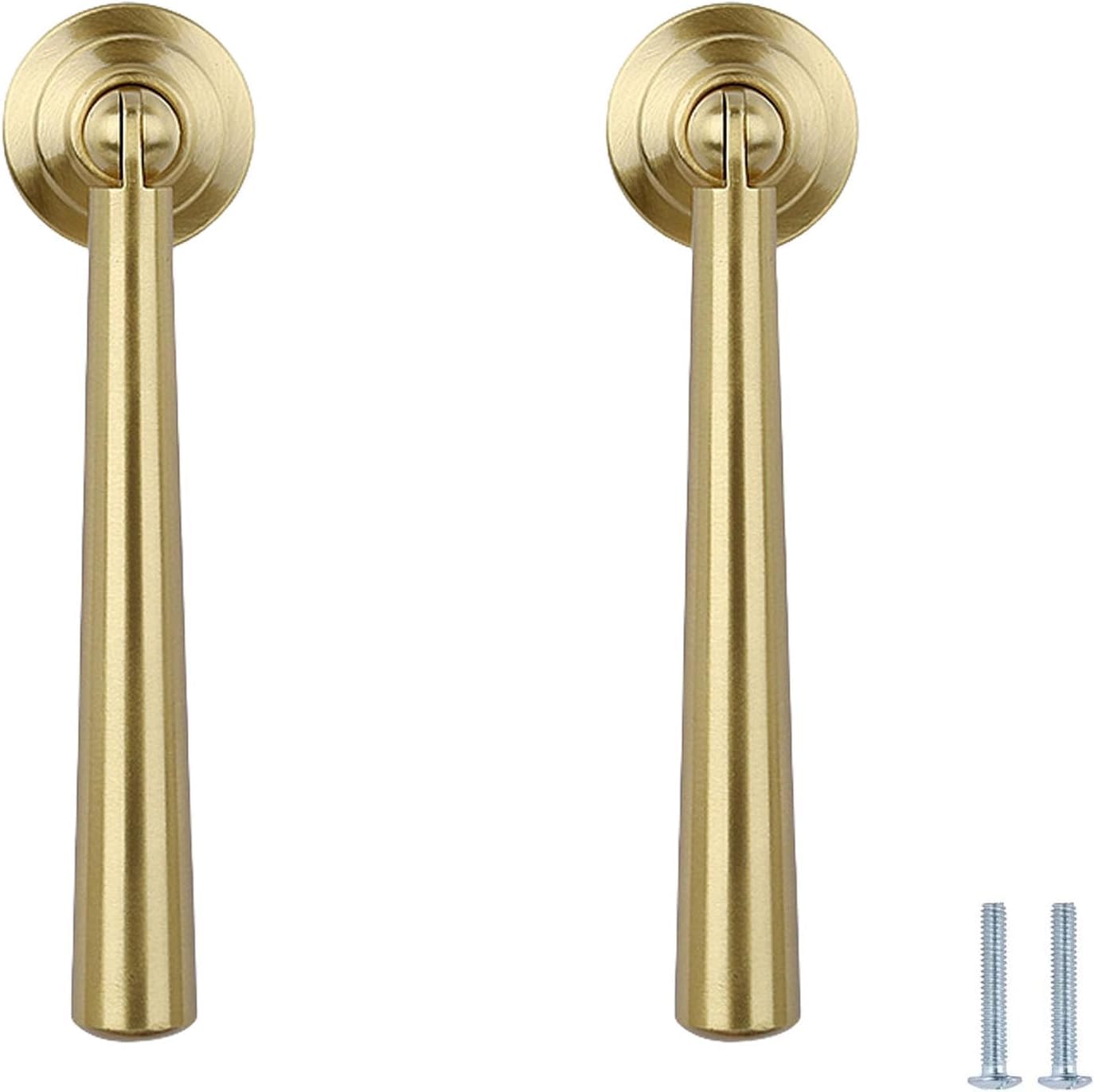Tnbccxn 12Cm Matte Cabinet Handles, Cabinet Handles,Pure Brass Furniture Knob 2 Pcs(12Cm Matte)