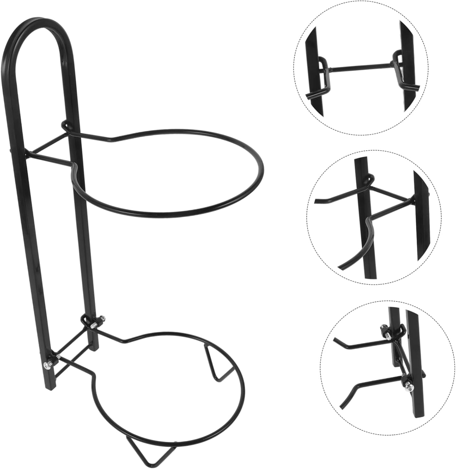ibasenice Storage Rack Equipment Organizer Space-efficient Wall-Mounted Holder for Basketball Football Volleyball Sturdy and User-Friendly Design for Use