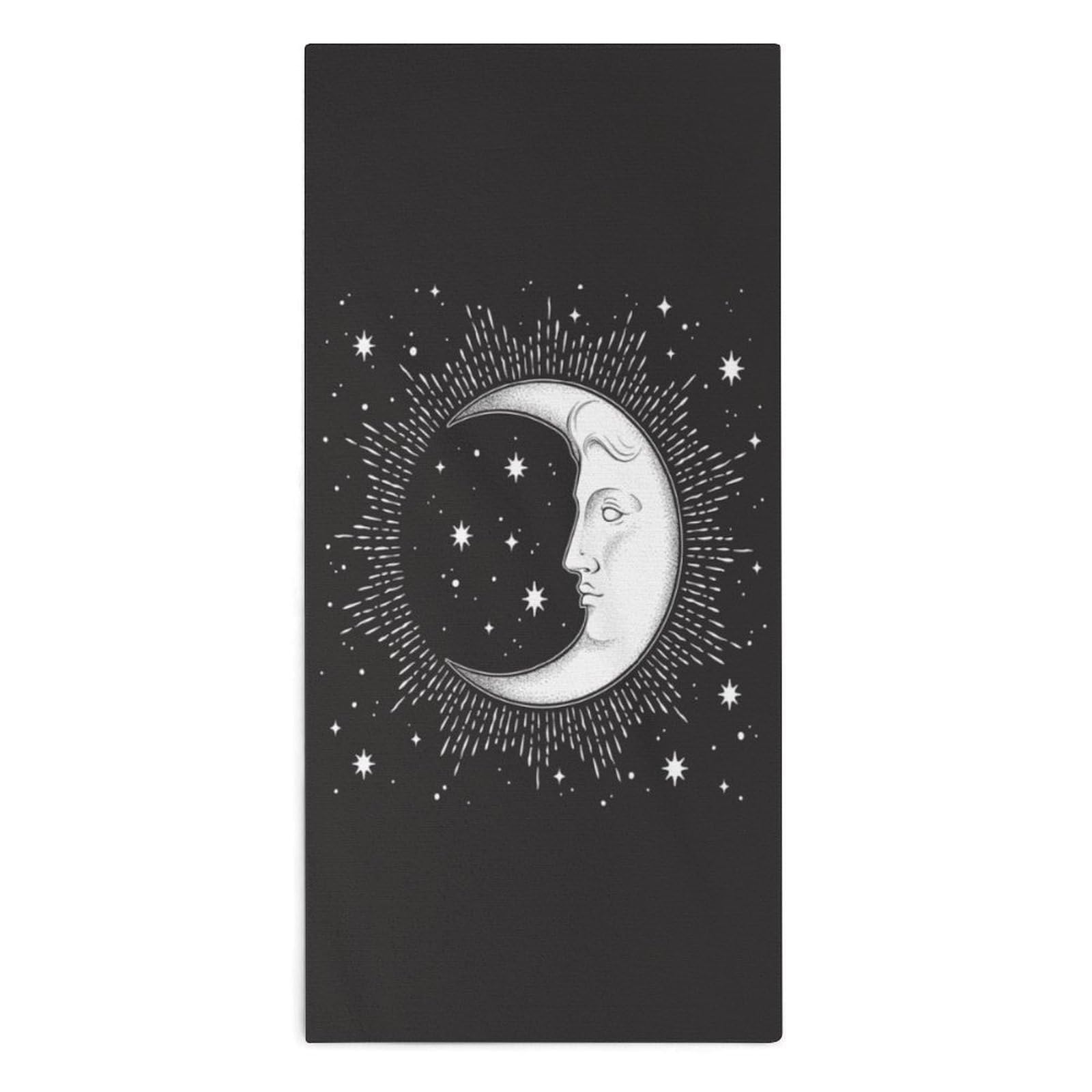 TXFBTRFSA Bohemian Moon And Stars Hand Towels for Adult Face Towel Bath Beach Swim Accessories