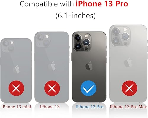 Miniatura 2 de Varikke Funda para iPhone 13 Pro con soporte, multifuncional, magnética, vertical y horizontal, con función atril para iPhone 13 Pro de 6.1