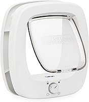PetSafe Big Cat Door 2.0: Locking Cat Door for Interior/Exterior Use, Pets Up to 25 lbs, 4-Way Push-Turn Lock & Quiet Soft-Close Flap