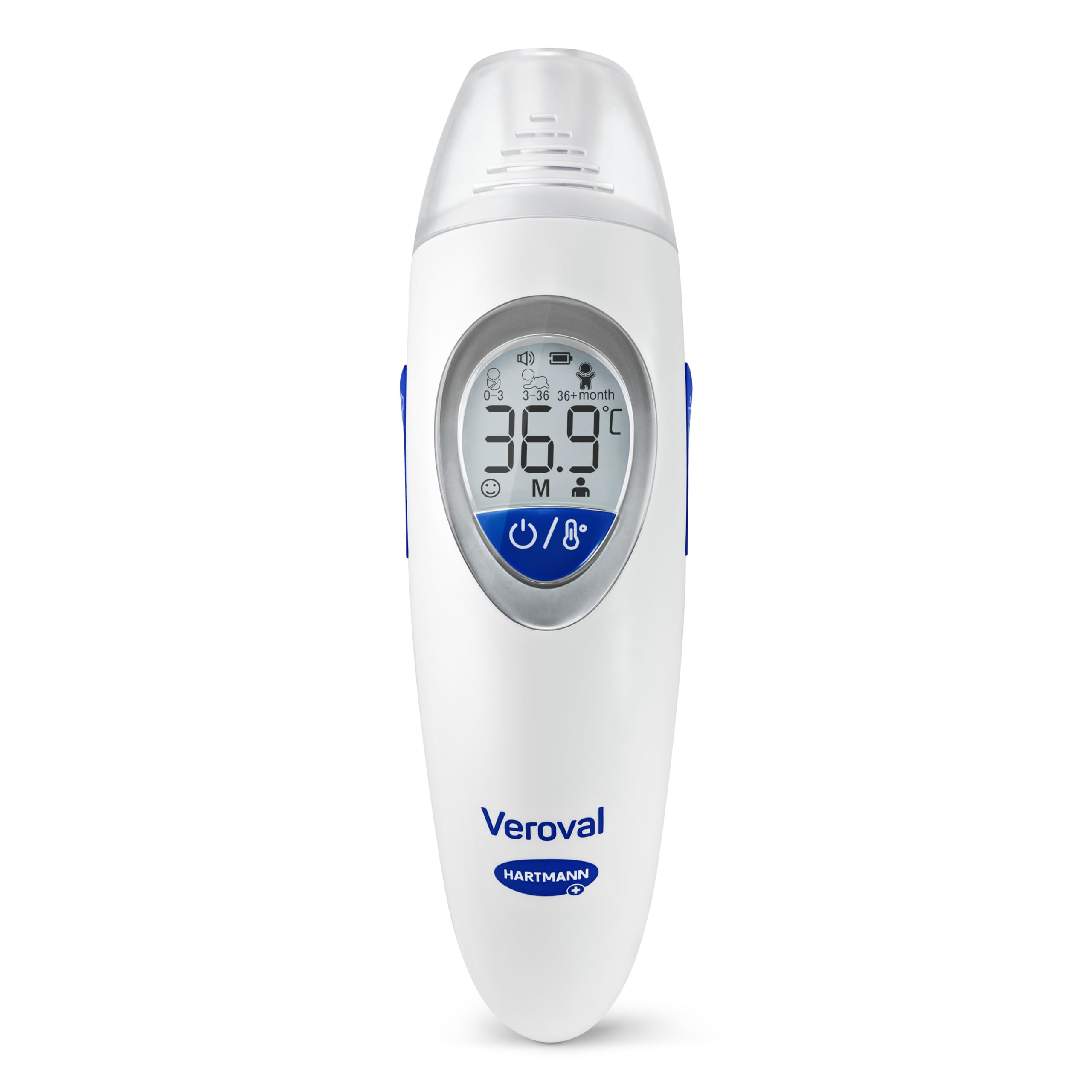 Veroval family Infrarot-Fieberthermometer, Ohr-, Stirn- und Objektmessung