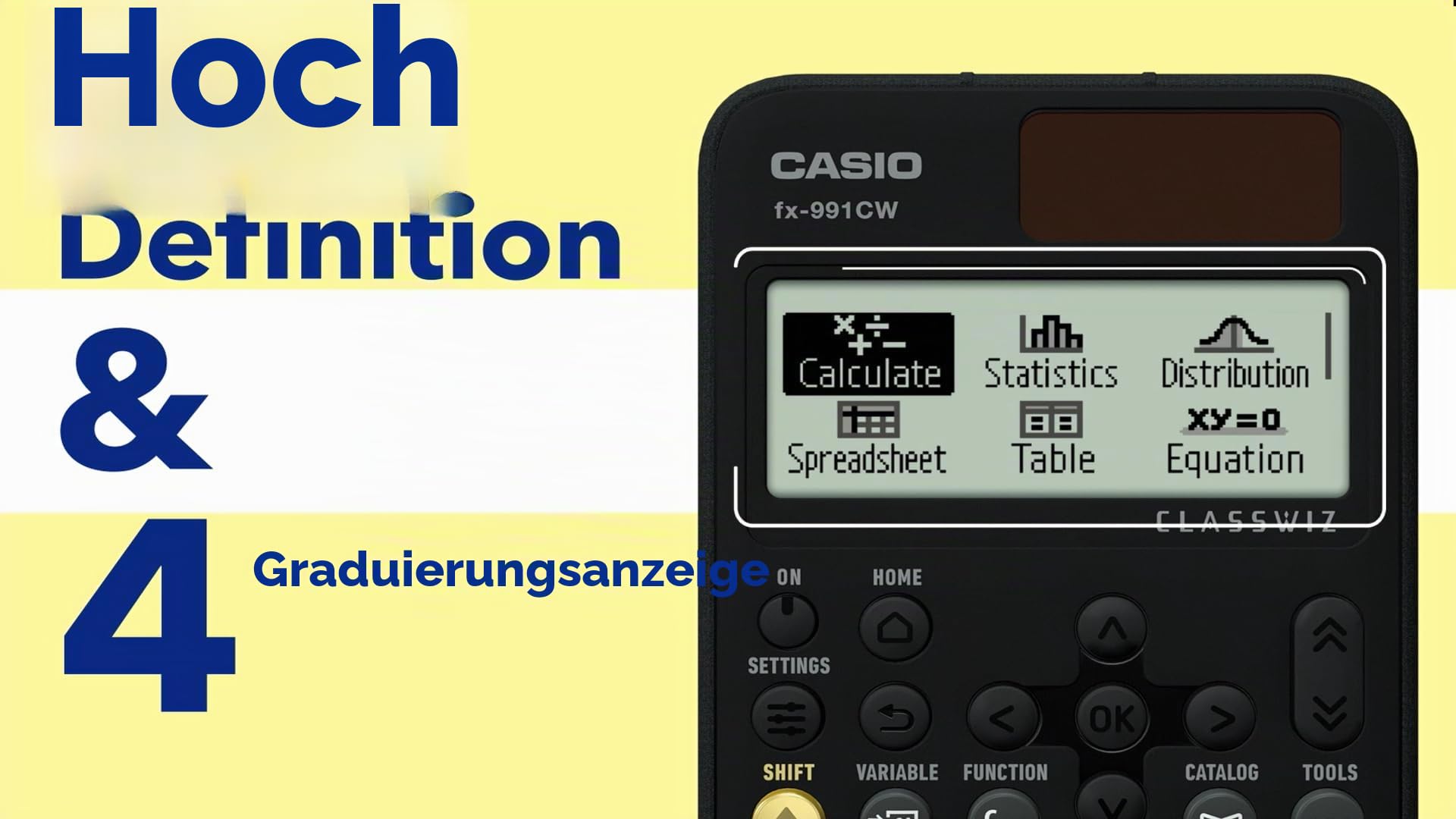 Casio fx-991CW wissenschaftlicher Taschenrechner (UK-Version)