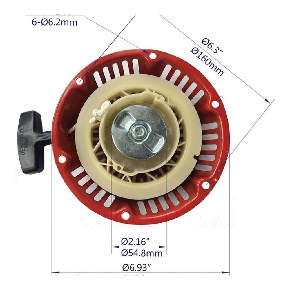 Kit de Arranque por Retroceso para Motores GX120-224cc