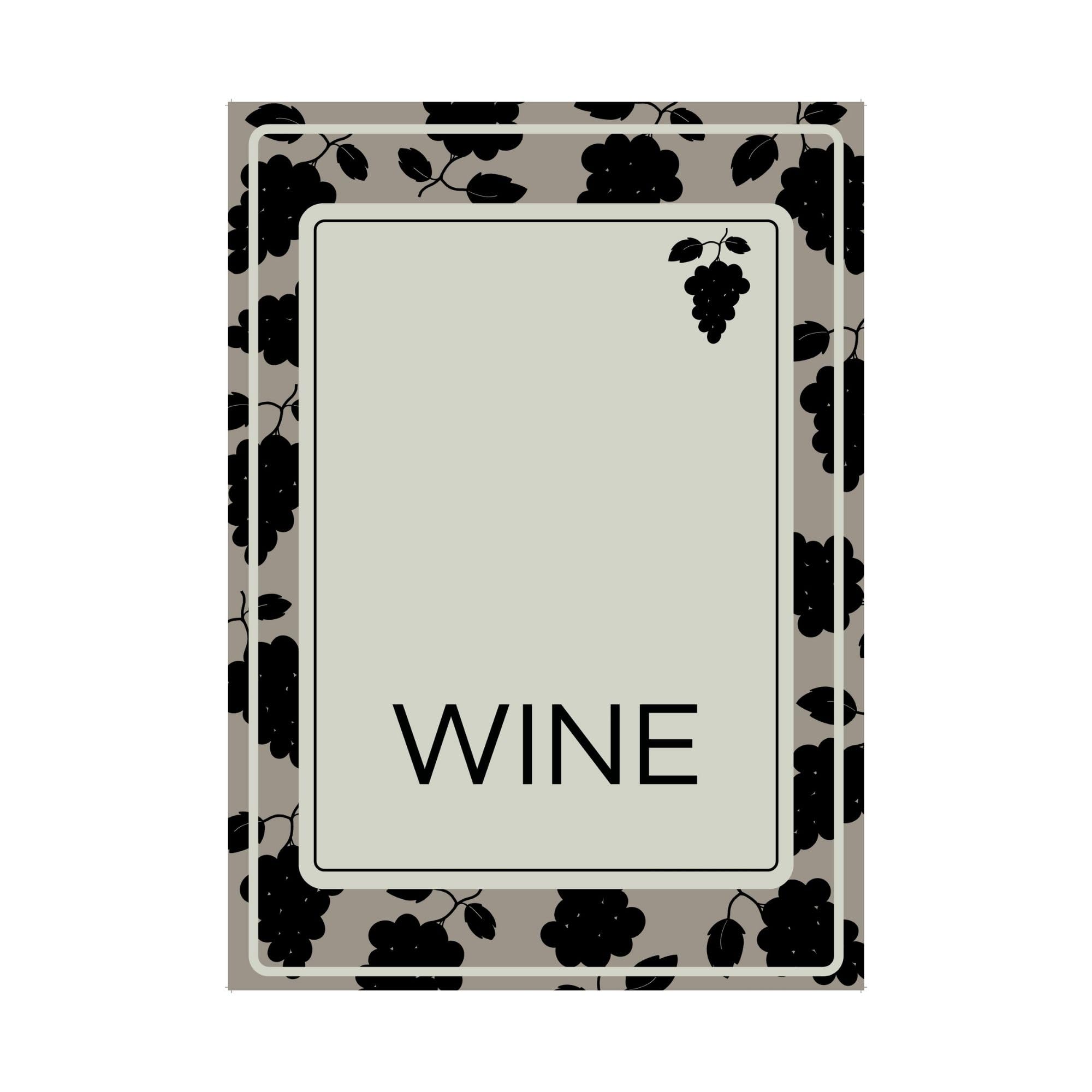 Wine Labels for Homemade Wine Brewing and Winemaking