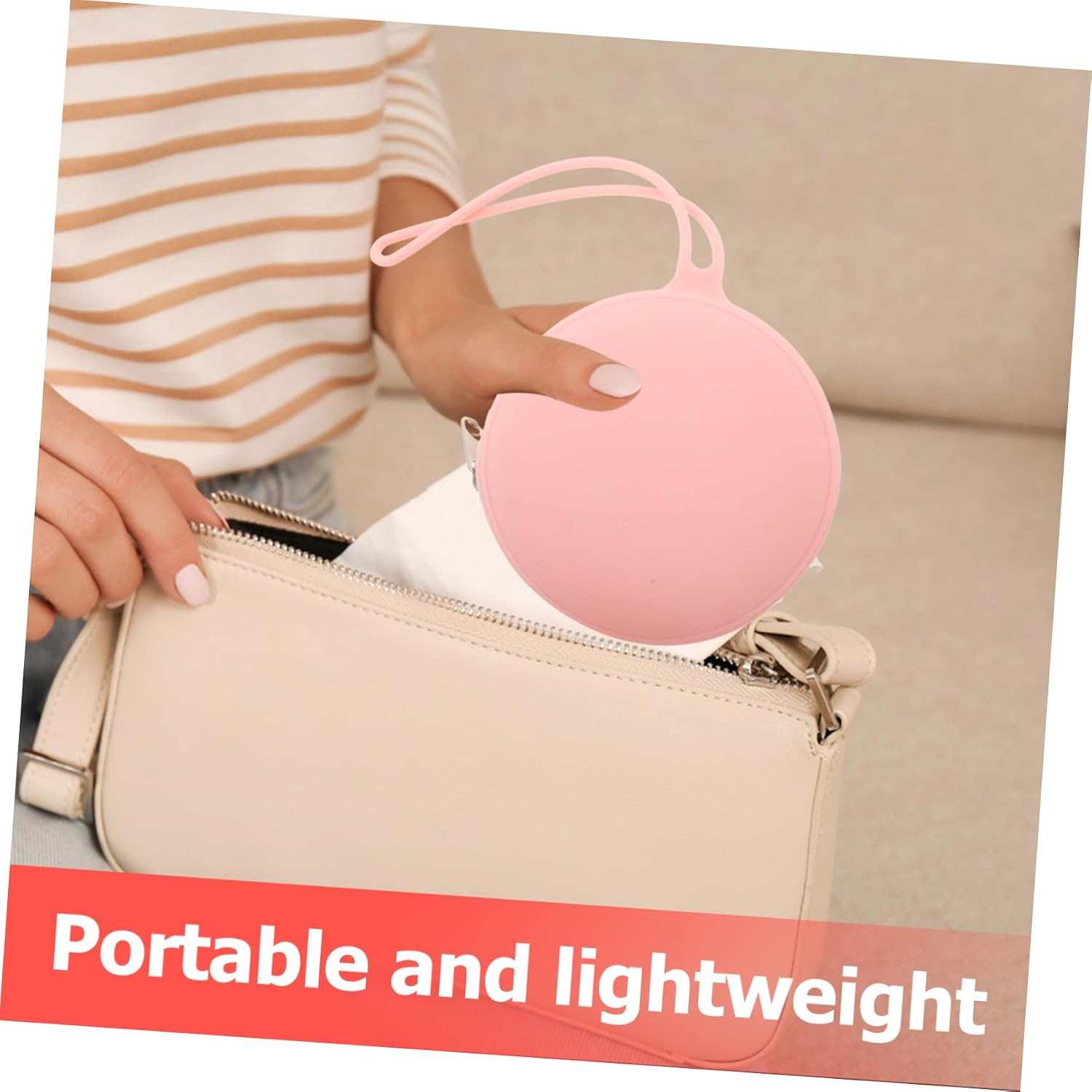 Pacifier Bag Pouch Silicone Storage Case Multipurpose for Pacifiers Keys Travel