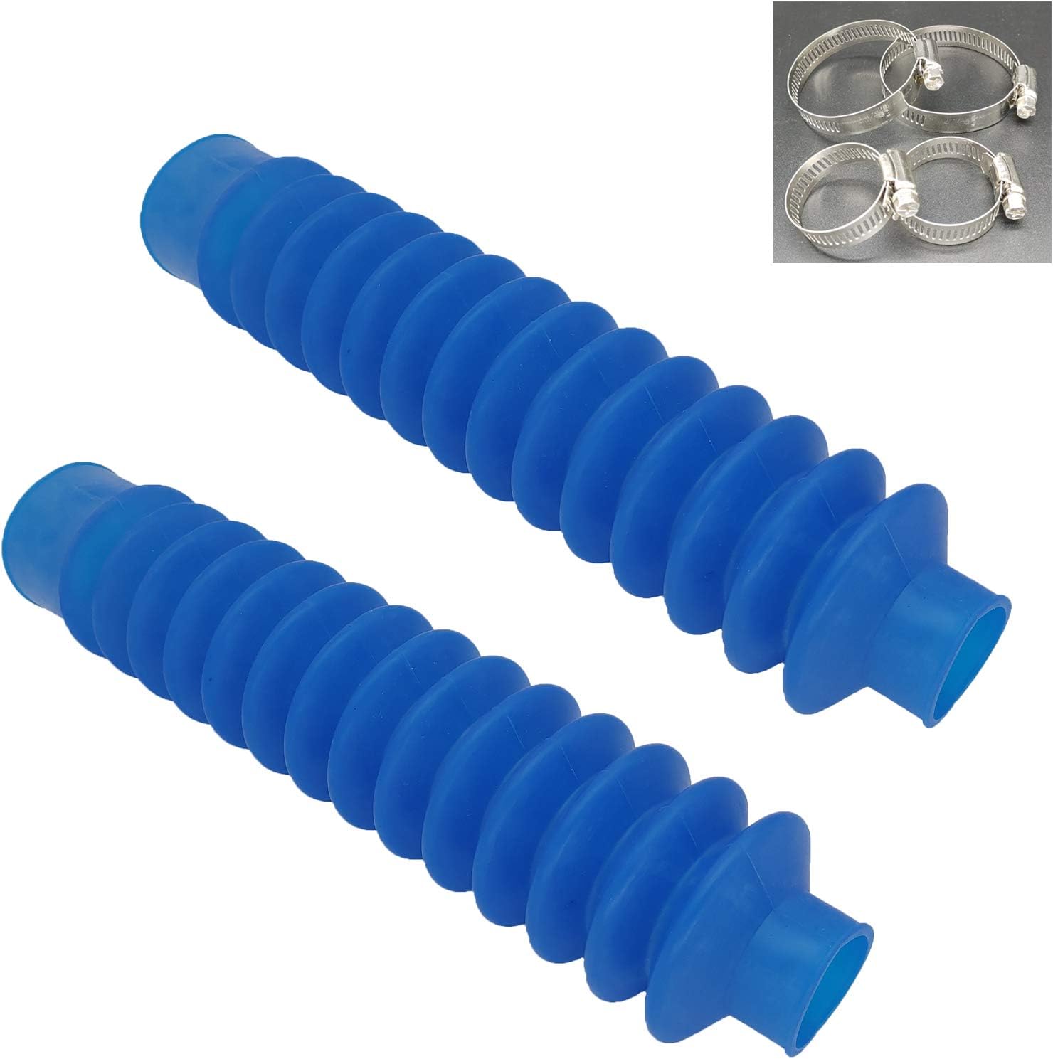Motorcycle Front Fork Shock Boot Damper Dust Cover Compatible with Honda ATC 200X 1983-1987