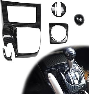 Carbon Fiber Gear Shift Panel Trim Cover for Honda Civic 8th Gen 2006 2007 2008 2009 2010 2011, Gear Shift Panel Interior Accessories