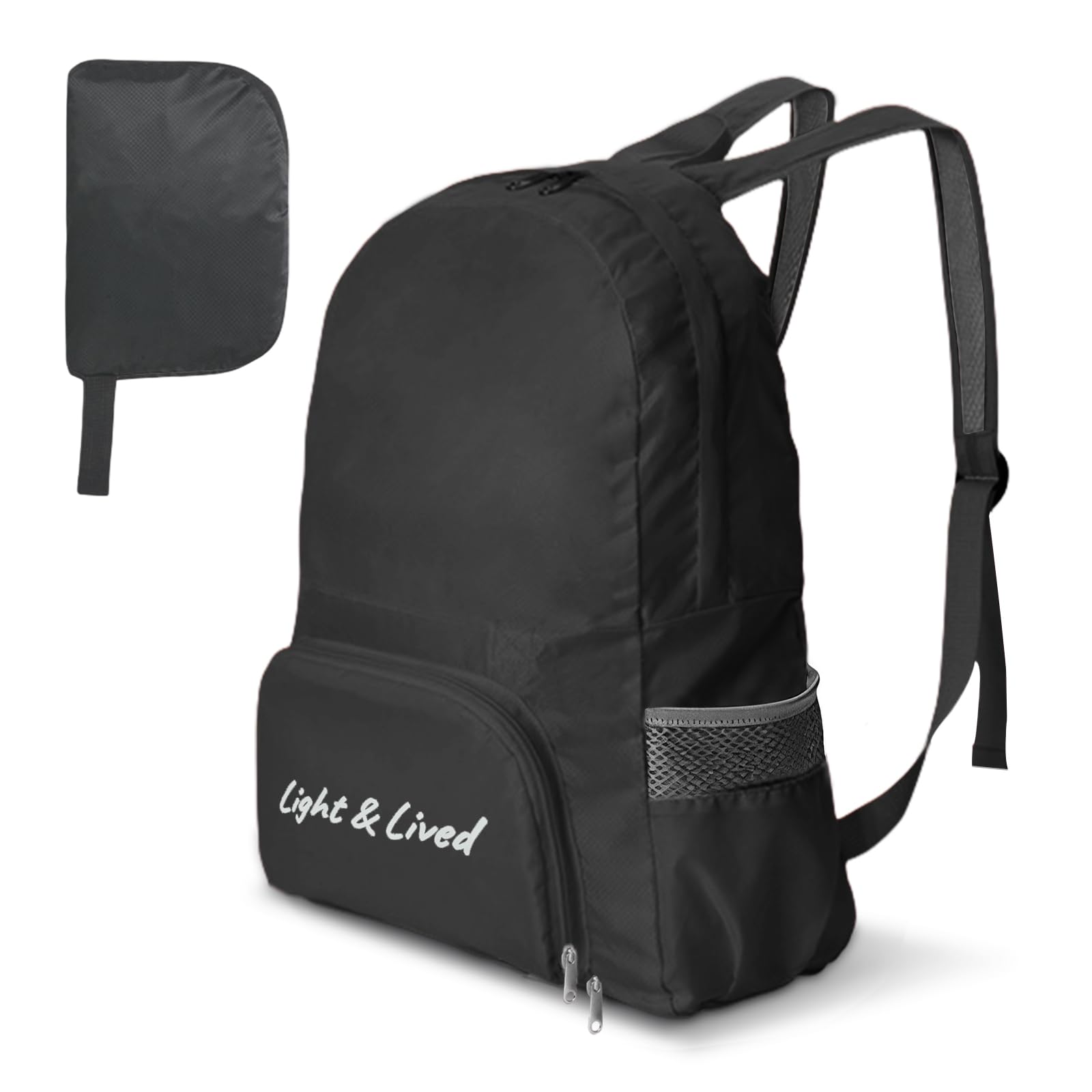 Lesbyit 30L Foldable Backpack, Water-Resistant Dual-Mode Versatility Travel Rucksack for Men & Women– Lightweight Backpack for Daily Use & Outdoor Camping