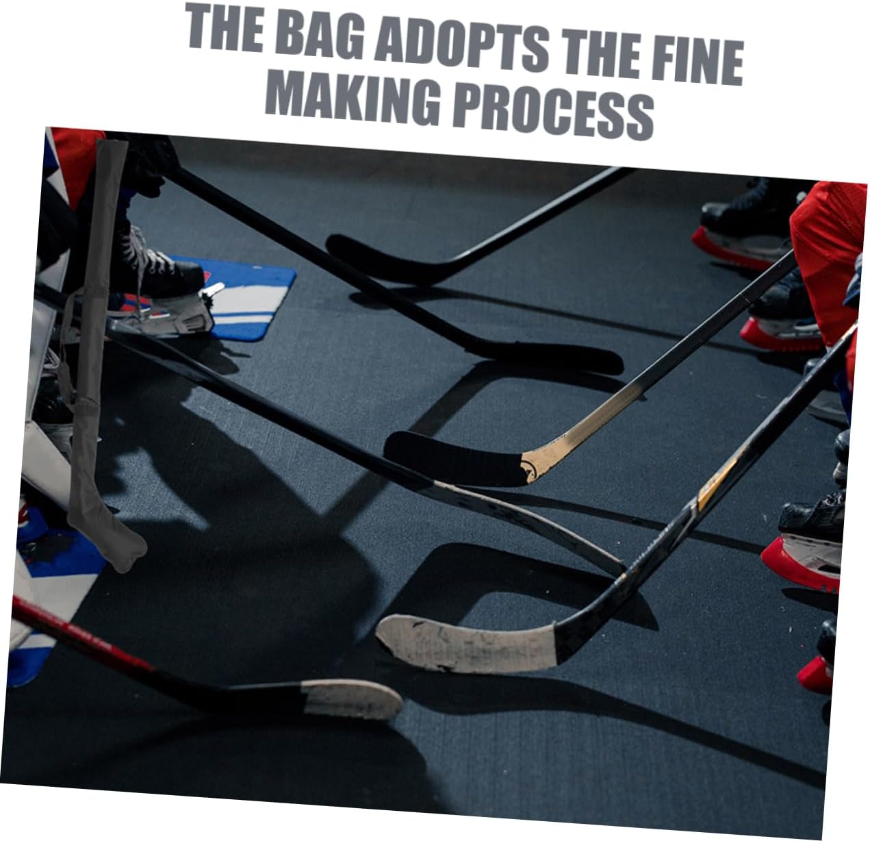 Mipcase Portable Hockey Stick Bag Lightweight Carrier with Zipper Closure Durable Storage for Ice Hockey Equipment Easy to Carry and Store for Players and Fans