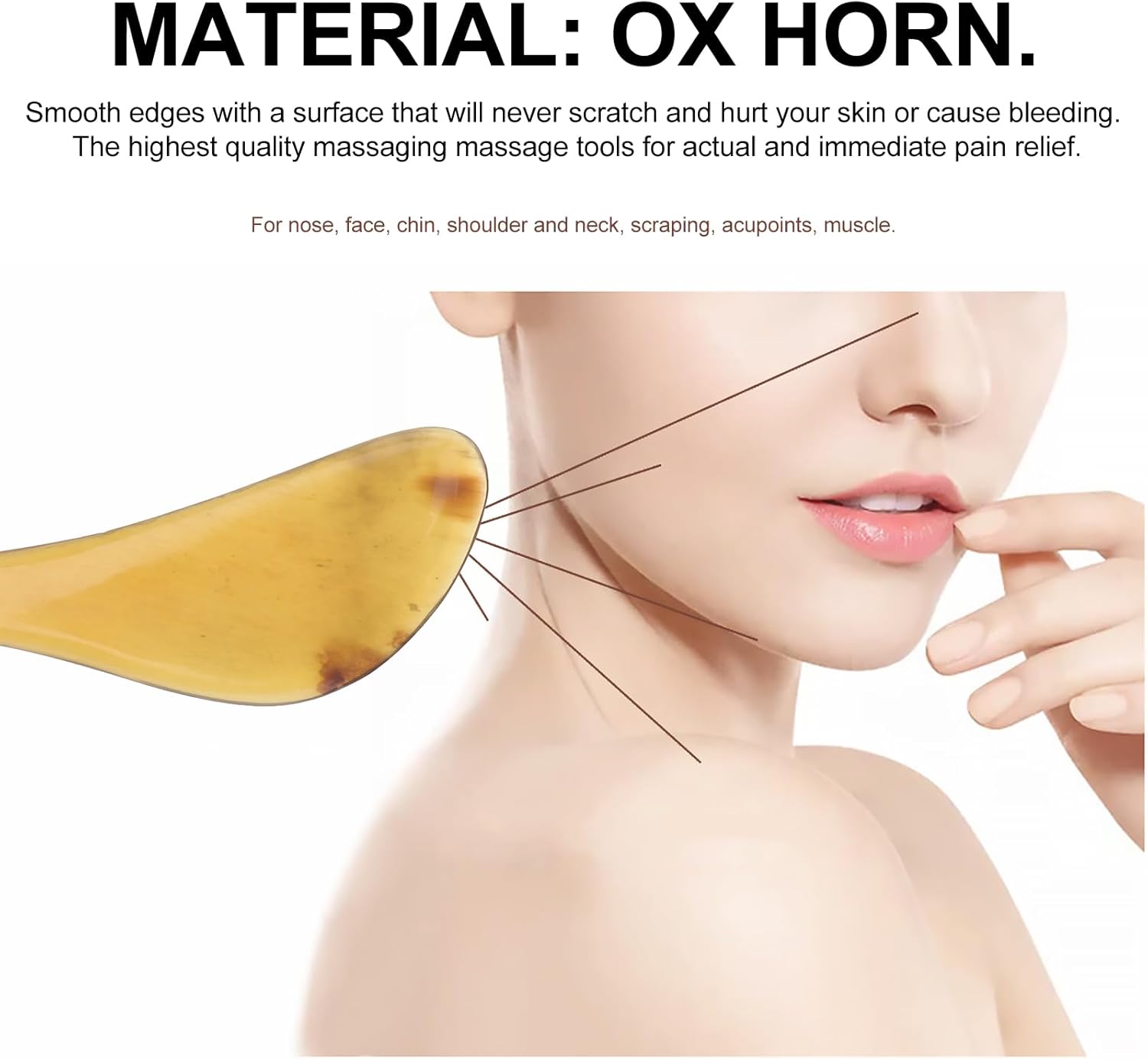 Beaupretty Facial Scraping Massage Tool Use for Spa Eyes Back Legs Arms Neck - Image 4